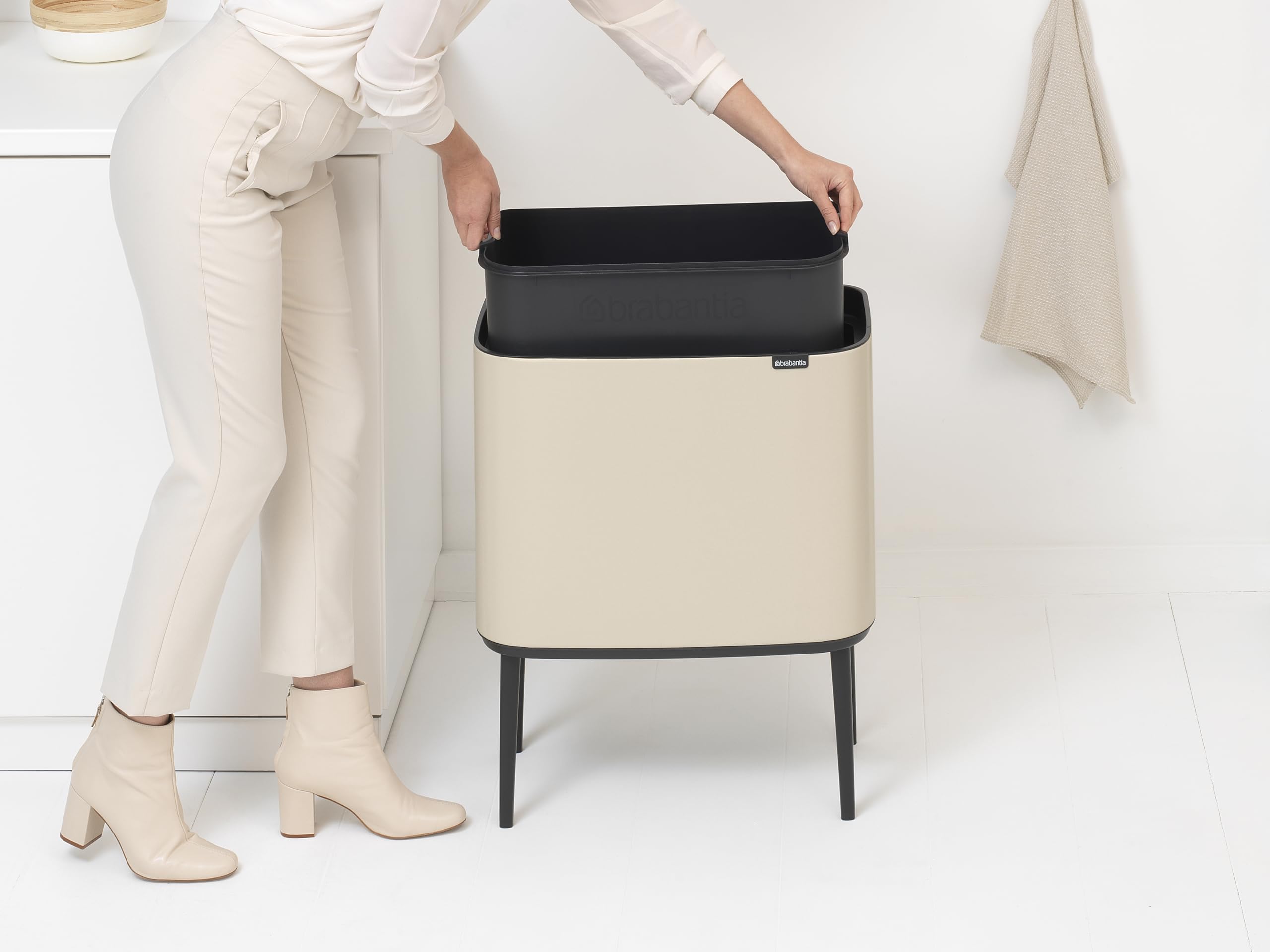 Amazon｜ブラバンシア Boタッチビン36L ソフトベージュ 【ベルギー製